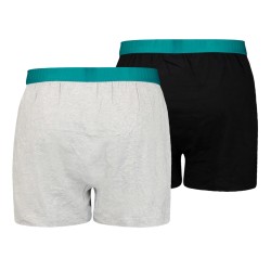 Underpants of the brand PUMA - Pack of 2 PUMA loose fit jersey boxer shorts - grey and black - Ref : 701221418 002