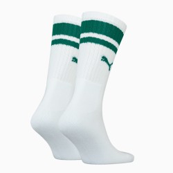 Calzini del marchio PUMA - Set di 2 paia di calzini bassi con tradizionale striscia verde PUMA - bianco - Ref : 100000950 015