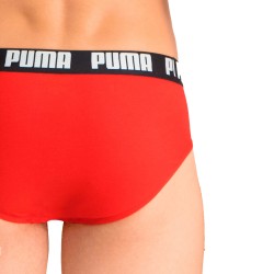 Slip, Tanga de la marque PUMA - Lot de 2 slips basiques PUMA - noir et rouge - Ref : 521030001 005