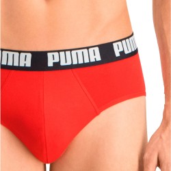 Brief of the brand PUMA - Set of 2 basic PUMA briefs - black and red - Ref : 521030001 005