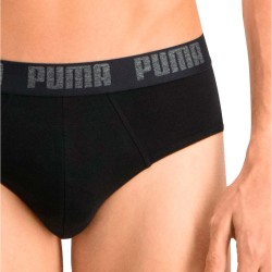 Slip, Tanga de la marque PUMA - Lot de 2 slips basiques PUMA - noir - Ref : 521030001 230