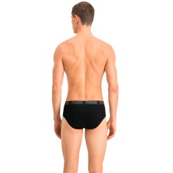 Slip, Tanga de la marque PUMA - Lot de 2 slips basiques PUMA - noir - Ref : 521030001 230