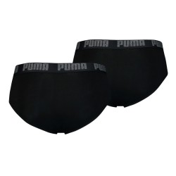 Slip, Tanga de la marque PUMA - Lot de 2 slips basiques PUMA - noir - Ref : 521030001 230