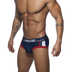 Slip, Tanga de la marque ADDICTED - Slip Sport mesh - navy - Ref : AD738 C09