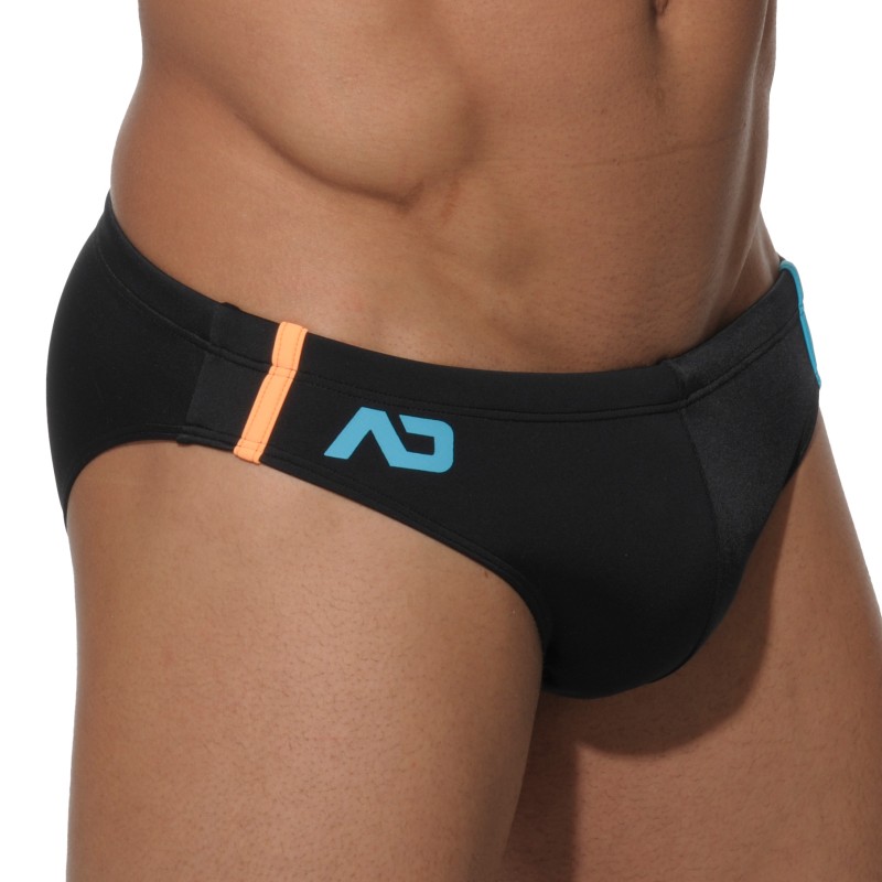 Bath Brief of the brand ADDICTED - Black - sports swimsuit - Ref : ADS005 C10
