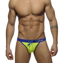 Bagno breve del marchio ADDICTED - Sexy low-cut bikini - giallo - Ref : ADS065 C03