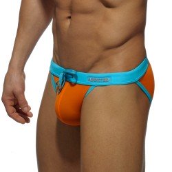Bagno breve del marchio ADDICTED - Sexy bikini vita bassa - orange - Ref : ADS065 C04