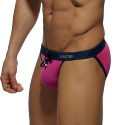 Slip de bain de la marque ADDICTED - Bikini Sexy taille basse - rose - Ref : ADS065 C05