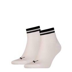 Chaussettes & socquettes de la marque PUMA - Lot de 2 paires de socquettes Heritage avec logo PUMA - blanc - Ref : 100000952 002