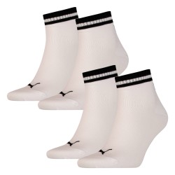Socks of the brand PUMA - Set of 2 pairs of Heritage socks with PUMA logo - white - Ref : 100000952 002