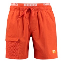 Short de bain de la marque PUMA - Short de bain mi-long PUMA Utility - orange - Ref : 701221757 001