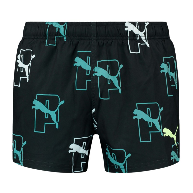 Badehosen der Marke PUMA - Kurze Badeshorts mit PUMA-Logo – schwarz - Ref : 701222044 002