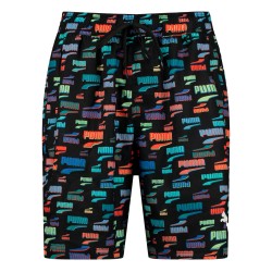 Short de bain de la marque PUMA - Short de bain coupe ample avec logo multicolore PUMA - noir - Ref : 701221755 01