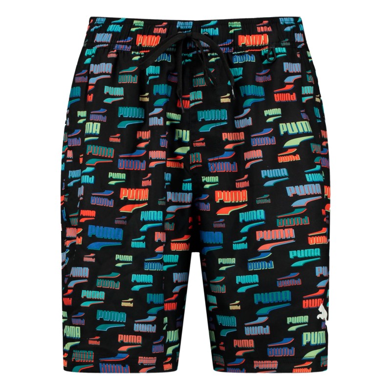 Shorts de baño de la marca PUMA - Shorts de baño baholgado con logo PUMA multicolor - negro - Ref : 701221755 01