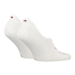 Calcetines de la marca TOMMY HILFIGER - Pack de 2 pares de zapatillas Tommy flag - blanco - Ref : 701223928 003