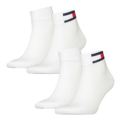 Socken der Marke TOMMY HILFIGER - 2er-Pack Knöchelsocken mit Flag Tommy - weiß - Ref : 701223929 003