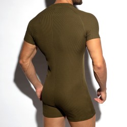 Body der Marke ES COLLECTION - Bodysuit recycled rib - khaki - Ref : UN553 C12
