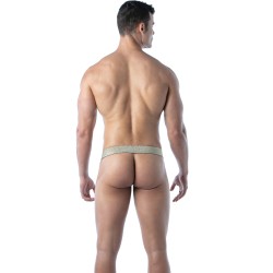 Thong of the brand TOF PARIS - Thong without string Magic Tof Paris - Gold - Ref : TOF276O