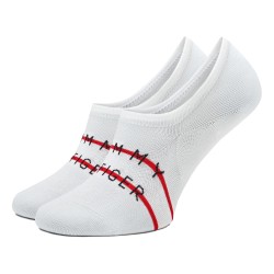 Socks of the brand TOMMY HILFIGER - Pack of 2 pairs of footlets with stripe Tommy - white - Ref : 701222189 001