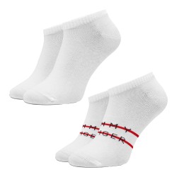 Socks of the brand TOMMY HILFIGER - Pack of 2 pairs of ankle socks with stripe Tommy - white - Ref : 701222188 001