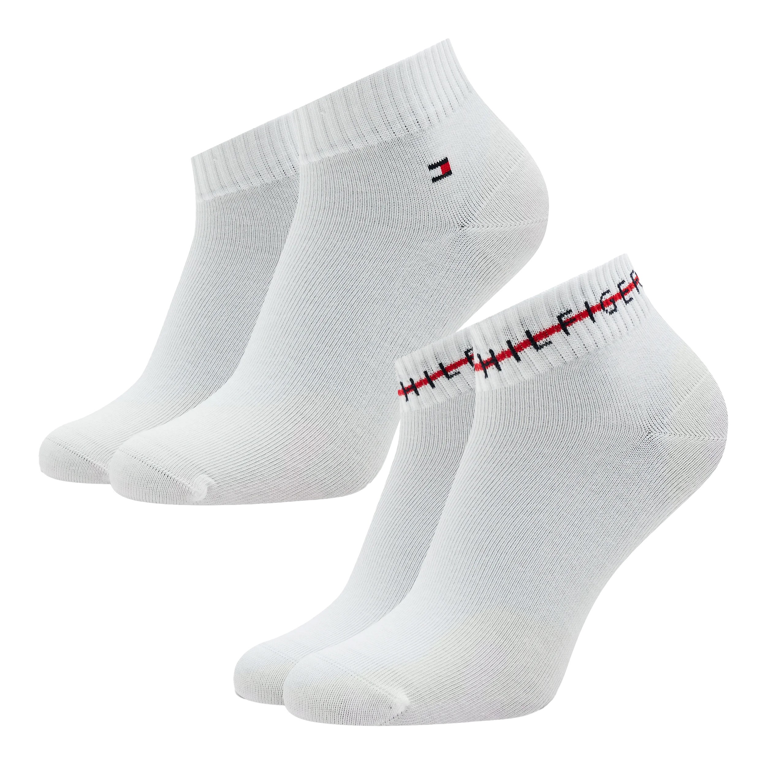 Pack de 2 pares de calcetines tobilleros Tommy - blanco - Tommy Hil