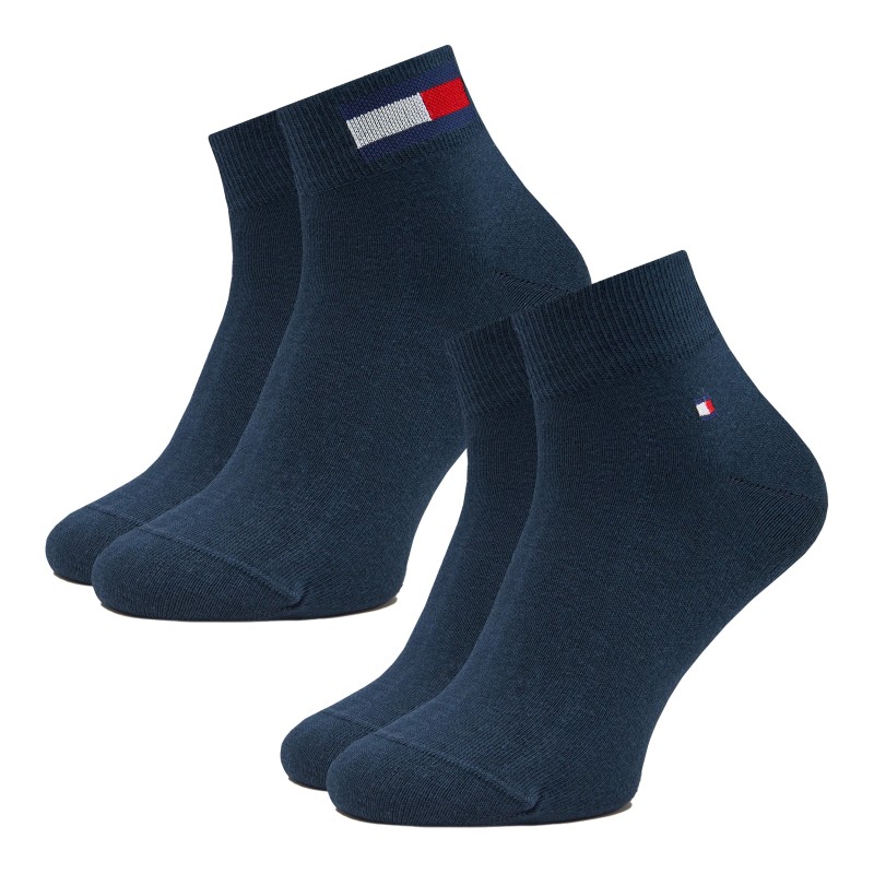 Socks of the brand TOMMY HILFIGER - 2-Pack Flag Ankle Socks Tommy - navy - Ref : 701223929 002