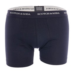 Boxershorts, Shorty der Marke SCOTCH & SODA - Packung mit 2 Scotch&Soda Iconic Boxershorts aus Bio-Baumwolle – Schwarz - Ref : 7