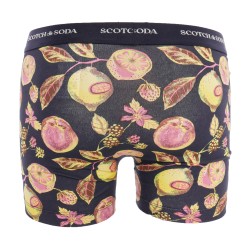 Boxer, shorty de la marque SCOTCH & SODA - Lot de 2 Boxers Iconic en coton bio Scotch&Soda - Noir - Ref : 701223451 004