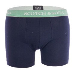 Boxer, shorty de la marque SCOTCH & SODA - Lot de 2 boxers en coton bio Scotch&Soda - Marine et Vert - Ref : 701223453 001