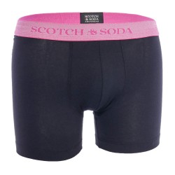 Boxer, shorty de la marque SCOTCH & SODA - Lot de 2 boxers en coton bio Scotch&Soda - Noir et Rose - Ref : 701223453 002