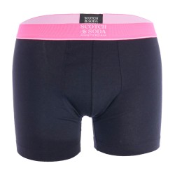 Boxer shorts, Shorty of the brand SCOTCH & SODA - Pack of 3 organic cotton Boxers with Orange, Black and Pink Logo Belt - Ref : 