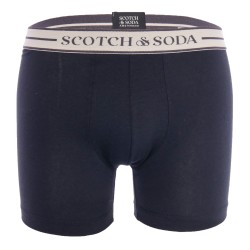 Boxer, shorty de la marque SCOTCH & SODA - Lot de 3 boxers en coton bio Scotch&Soda - Noir et Gris - Ref : 701222706 001