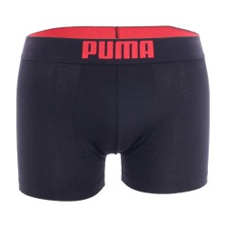 Boxer shorts, Shorty of the brand PUMA - Set of 2 boxers with PUMA logo - red and black - Ref : 651003001 786