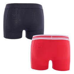 Boxer, shorty de la marque PUMA - Lot de 2 boxers avec logo PUMA - rouge et noir - Ref : 651003001 786