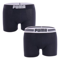Boxer, shorty de la marque PUMA - Lot de 2 boxers avec logo PUMA - noir - Ref : 651003001 200