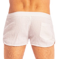 Short de la marque L HOMME INVISIBLE - Palm Spring - Lounge Split Shorts - Ref : SP05 PAL 002