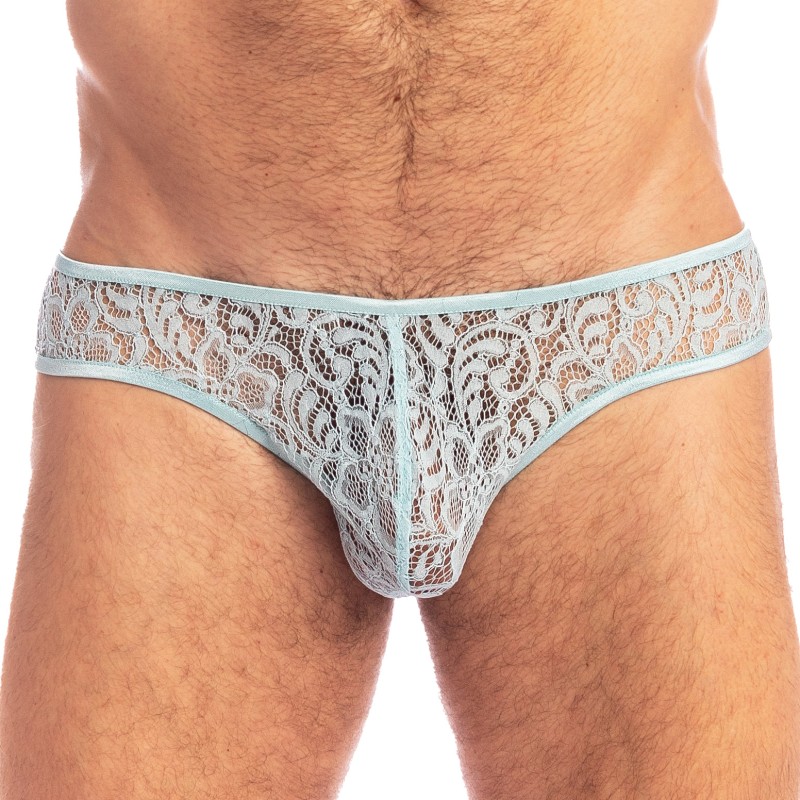 Slip del marchio L HOMME INVISIBLE - Fleur d Ether Ciel - Mini Slip - Ref : UW30 FDE 021