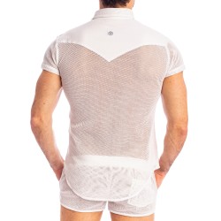 Camisa de la marca L HOMME INVISIBLE - Madrague - Camisa Entallada Blanco - Ref : HW122 MAD 002