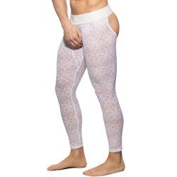  Long Johns of the brand ADDICTED - Long John bottomless Flowery Lace - white - Ref : AD1175 C01