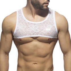 Harness of the brand ADDICTED - Harness flowery lace - white - Ref : AD1173 C01