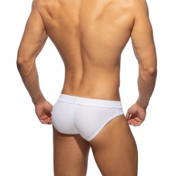 Bath Brief of the brand AD FÉTISH - Allover zip - white swimsuit - Ref : ADF150 C01