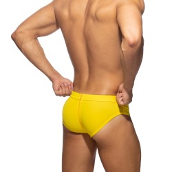 Lange Schlauen der Marke AD FÉTISH - Allover-Badeanzug mit Reißverschluss - gelb - Ref : ADF150 C03