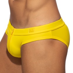 Lange Schlauen der Marke AD FÉTISH - Allover-Badeanzug mit Reißverschluss - gelb - Ref : ADF150 C03