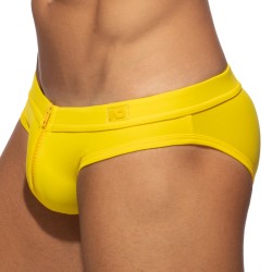 Long Sleeves of the brand AD FÉTISH - Allover zip swimsuit - yellow - Ref : ADF150 C03