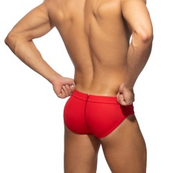 Slip de bain de la marque AD FÉTISH - Slip de bain Allover zip - rouge - Ref : ADF150 C06