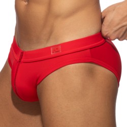 Bath Brief of the brand AD FÉTISH - Allover zip swimsuit - red - Ref : ADF150 C06