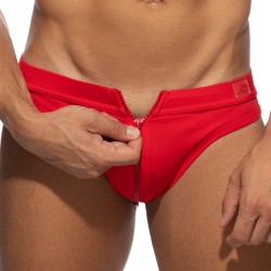 Bath Brief of the brand AD FÉTISH - Allover zip swimsuit - red - Ref : ADF150 C06