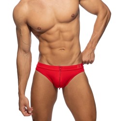 Bath Brief of the brand AD FÉTISH - Allover zip swimsuit - red - Ref : ADF150 C06