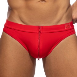 Slip de bain de la marque AD FÉTISH - Slip de bain Allover zip - rouge - Ref : ADF150 C06