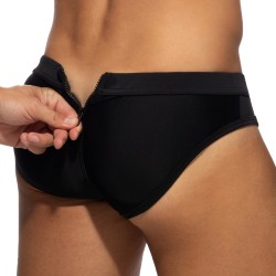 Bath Brief of the brand AD FÉTISH - Allover zip swimsuit - black - Ref : ADF150 C10